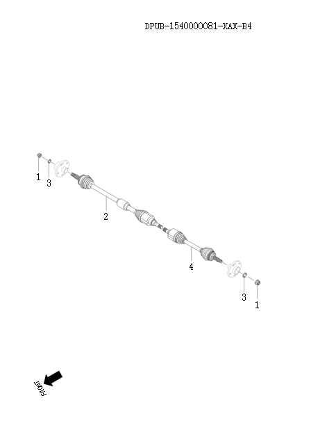 half shaft   19