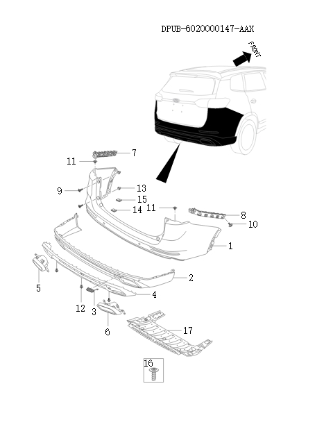rear bumper     17