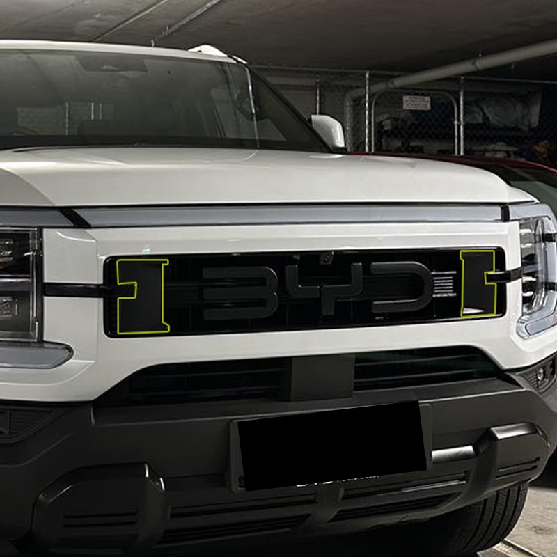 BYD Shark 6 Grille side panel blackened sticker cover 3D